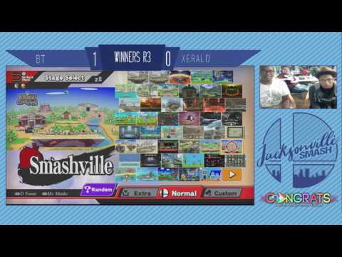 Jax Smash Weekly 4/20/17 -BT(Wii Fit Trainer) Vs Xerald(Cpt. Falcon) - Wii U Winners R3