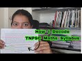 Tnpsc Maths Syllabus Decode Pannanum