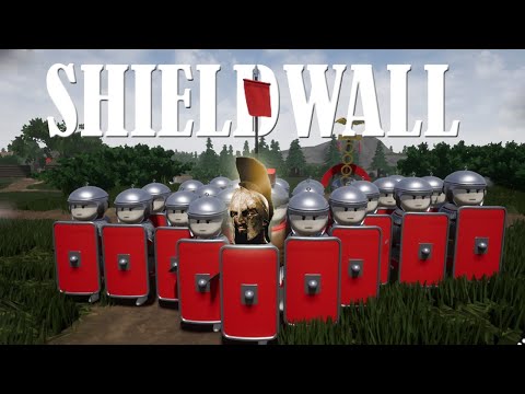 RAGDOLL ROMAN ARMY vs BARBARIAN ARMIES - Shieldwall