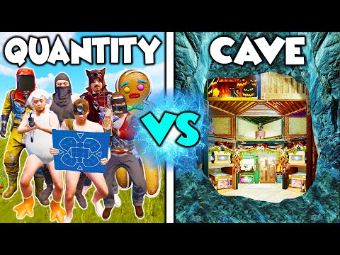 Can 8 Players beat the BEST UNRAIDABLE CAVE BASE? - Rust