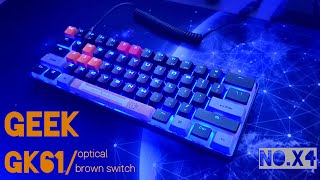 低価格なのにこんなにいいものが作れるの！？低価格な60%メカニカルカスタムキーボードGK61の紹介！！！