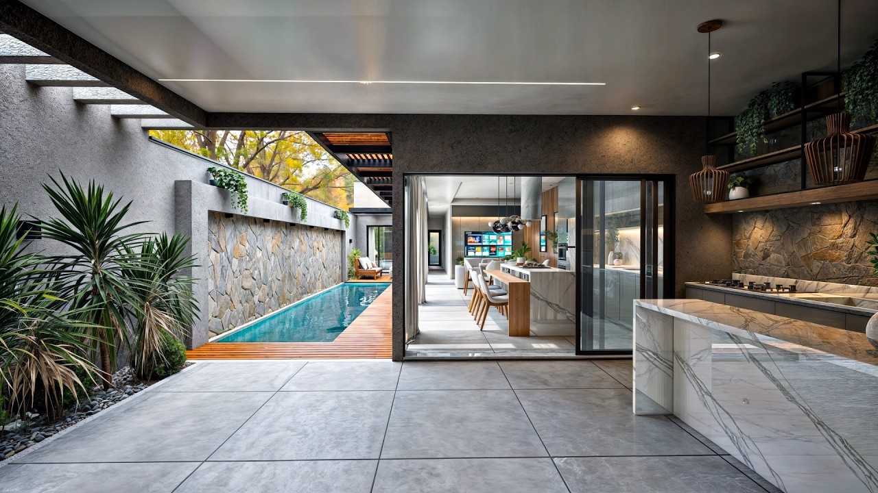 Small and Modern House || 2 Bedrooms || Floor Plan - Lot 7x25m