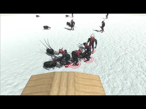 8 Steelnoceros snow vs all units - Animal Revolt Battle Simulator