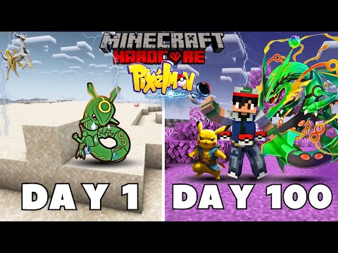 TechnoBreed -  I Survived 100 DAYS as Mega Rayquaza POKEMON in HARDCORE Minecraft!  It's going to be fun now Bidu ||