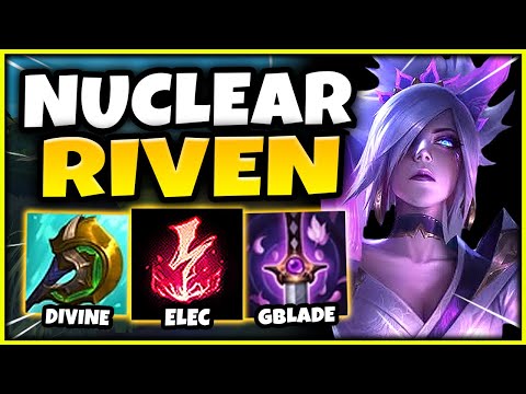 THE RETURN OF THE NUCLEAR RIVEN TOP BUILD! (UNREAL DAMAGE) - S12 Riven TOP Gameplay Guide