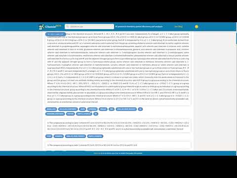 iChemist - Highlighting chemical names and entities in claims text