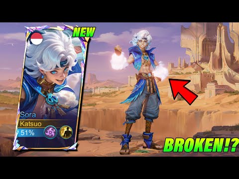 NEW HERO SORA IS FINALLY HERE! 🤯 | NEW HERO SORA GAMEPLAY! (THE BEST BROKEN HERO?) - MLBB