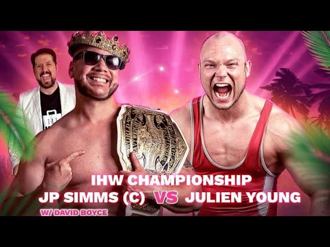 IHW Wrestling: Sunfest 2023 - IHW Heavyweight Championship JP Simms vs Julien Young