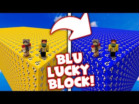 SFIDA CON I LUCKY BLOCK BLU! - Marcy VS KeNoia - Minecraft ITA