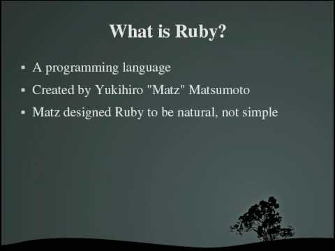 Programming With Ruby Tutorials