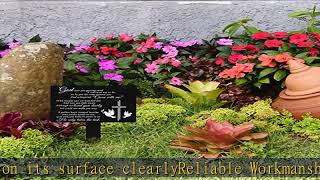 Memorial Remembrance Plaque Stake Waterproof Acrylic Grave Marker for Cemetery Memorial Garden Stak