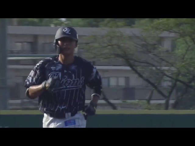 【ファーム】公式戦初アーチ!! ライオンズのルーキー・金子功児 ライトへのソロホームラン!!  2024年8月12日 埼玉西武ライオンズ 対 東京ヤクルトスワローズ