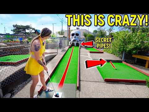 We've Never Seen an Old School Mini Golf Course Like This! - It's INSANE!