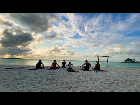 Sunset Yoga in Maldives