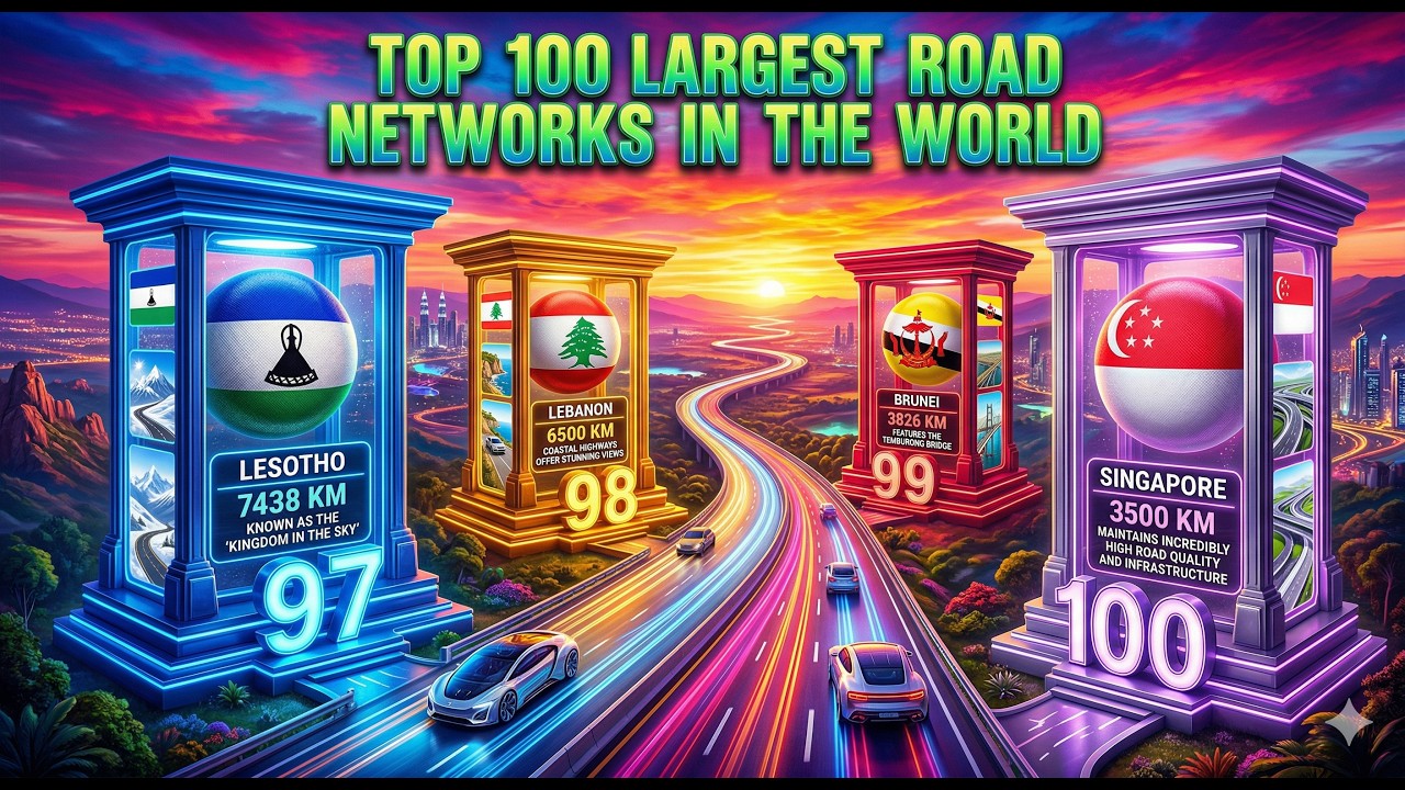 Which Country Has the Most Roads? | Top 100 Road Networks (2026) 🌍🛣️