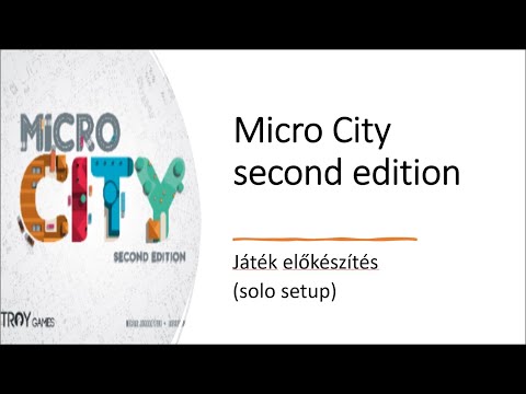 Micro City second edition - egyszemélyes előkészítés (solo setup) - Robert SoloPlay