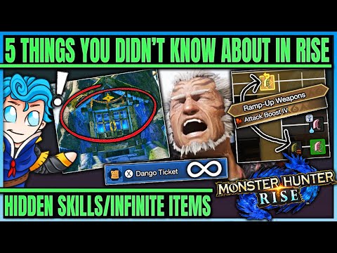5 Things You Didn't Know About in Rise - Secret Ramp-Up Skills + Items + More - Monster Hunter Rise!