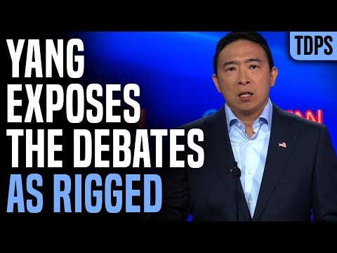 アンドリュー・ヤン氏が100％不正に行われた討論会を暴露 (Andrew Yang Exposes Debates as 100% Rigged)