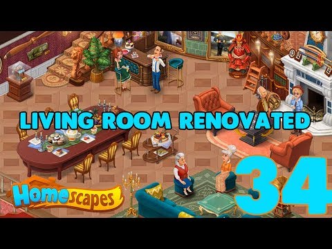 HOMESCAPES STORY WALKTHROUGH - PART 34 GAMEPLAY - ( iOS | Android )