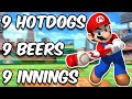 Mario Superstar Baseball 999 Challenge 9 Beers 9 Hotdogs 9 Innings