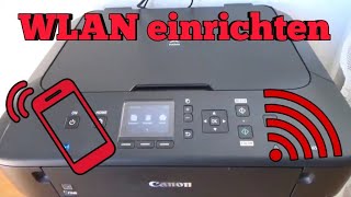 Canon Pixma MG5650 WLAN Drucker einrichten Wifi Drucker installieren Handy mit Drucker verbunden