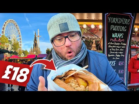 Trying the Most Expensive Christmas Market Food in Edinburgh - Outrageous prices!