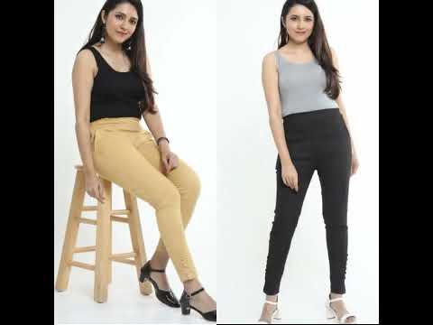 Plain potli button pants