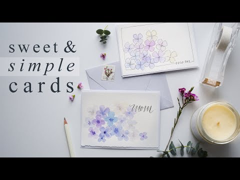 Beautiful 15 Minute Watercolor Greeting Cards