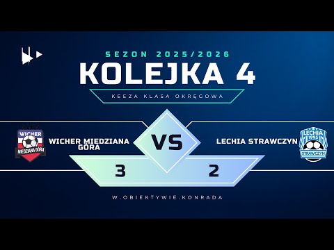 Wicher Miedziana Góra - Lechia Strawczyn| 3:2 |SKRÓT MECZU|KEEZA KLASA OKRĘGOWA|2025/2026 |Kolejka 4