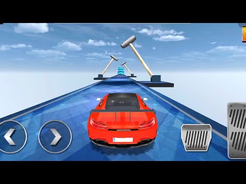 Impossible Crazy Stunt Car Tracks 3D: Red Car Driving Levels (1 to 7) - Android Gameplay FHD