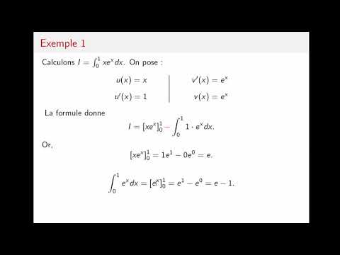 Intégration par parties : deux exemples
