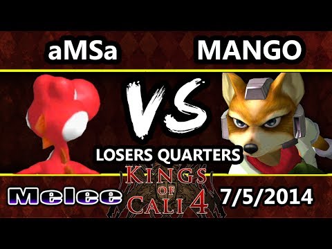 Kings of Cali 4 - Mango (Fox) Vs. aMSa (Yoshi) - Winners Semis