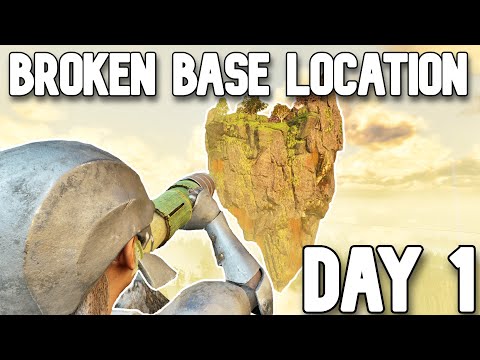 CLAIMING THE MOST BROKEN BASE LOCATION DAY 1  Svartalfheim - Ark Survival Ascended