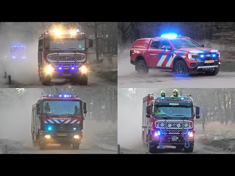 Heidebrand Ede GRIP 3 | [PRIMEUR] Massale inzet (Defensie)brandweer & hulpdiensten op Ginkelse Heide