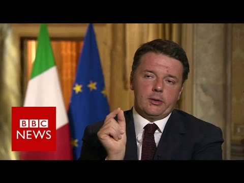Brexit: 'British people made bad decision on EU' Matteo Renzi - BBC News