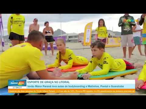 Verão Maior Paraná leva aulas de bodyboarding a Matinhos, Pontal e Guaratuba