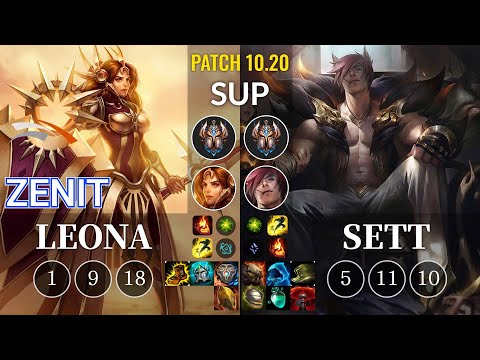 HLE Zenit Leona vs Sett Sup - KR Patch 10.20