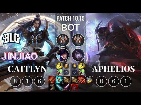 BLG Jinjiao Caitlyn vs Aphelios Bot - KR Patch 10.15
