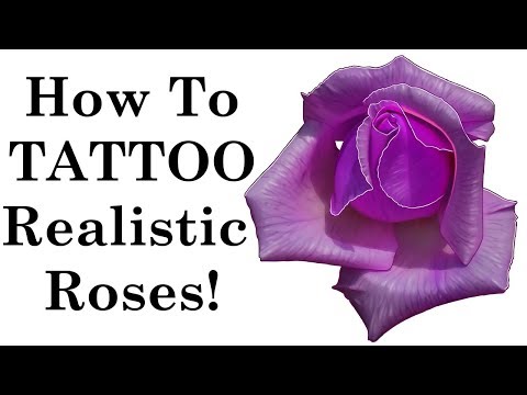How To Tattoo a Realistic Color Rose