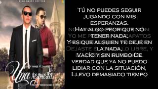 una respuesta - daddy yankee FT j alvarez (LETRA)