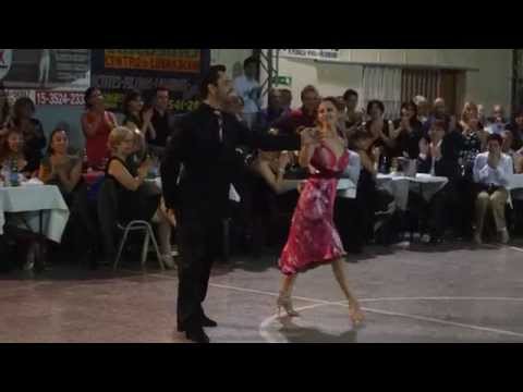  Javier Rodriguez  and  Noelia Barsi  are  dancing  to  "  Farabute  "
