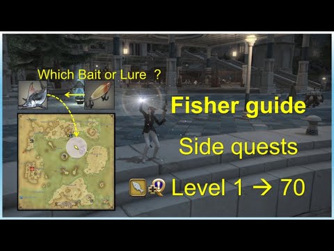FFXIV - Fisher guide side quest (Level 1 to 70) 2024