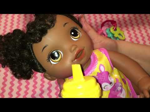 Night Routine with my Crawling Baby Alive Go Bye-Bye Doll, Sunny, with Joovy Play Room 2 Playpen Video