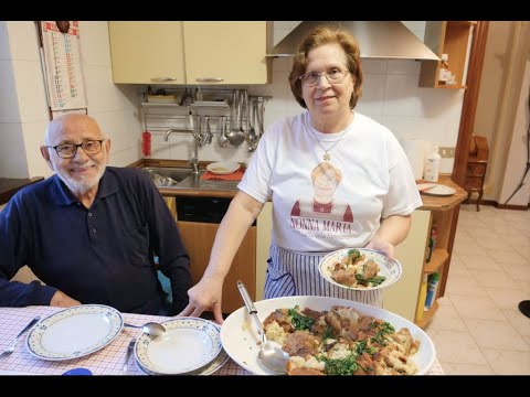 PANE COTTO CON LA RUCOLA - RICETTA DELLA NONNA MARIA
