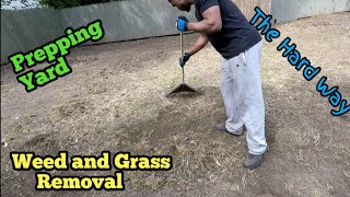 Removing Dead Weeds And Debris From Yard