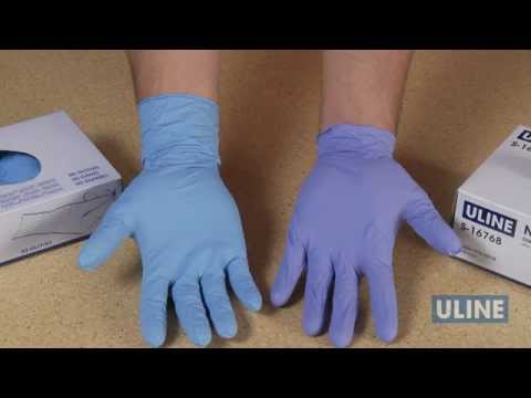 Ambidextrous Design Size Large Strong and Durable Single-Use Disposable Gloves with Textured Surface Rolled Cuffs Powdered 100 Pack of GEMPLER/’S 4 Mil Nitrile Gloves