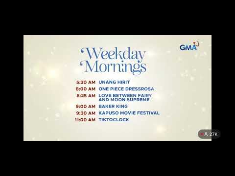 GMA - Weekday Mornings Schedule (17-NOV-2025)