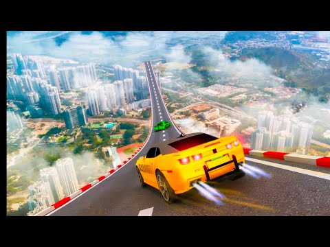 Impossible Car Tracks - Red Sports  Impossible Stunts Simulator GamePlay