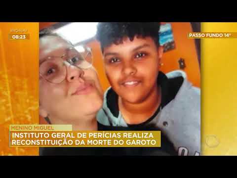 Menino Miguel: Instituto Geral de Perícias realiza reconstituição da morte do garoto