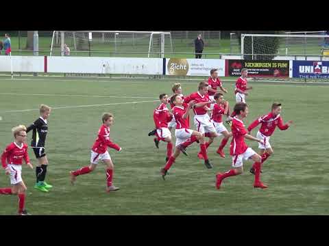 Voor aanvang CDW JO13-1 - DOVO JO13-1 2e bekerwedstrijd